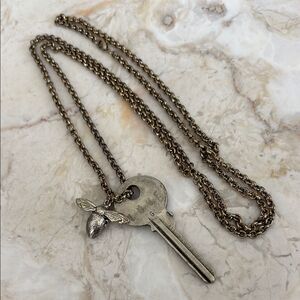 The Giving Keys  Bee “Love” Vintage Key 36” Rolo Chain